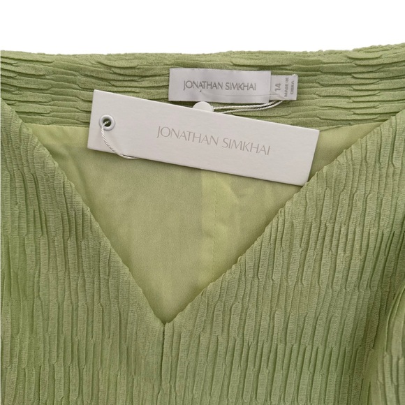 NWT Jonathan Simkhai Cadence Pear Variegated Mini Dress - Picture 5 of 7